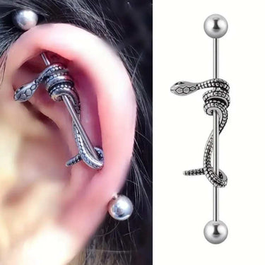 Serpent's Embrace Industrial Barbell
